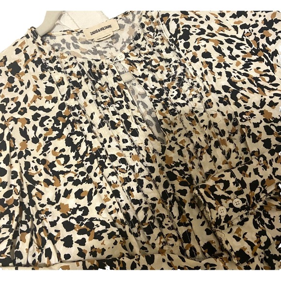 Zadig & Voltaire Paris Remus Leopard Print Midi Dress Women's Size Small NWOT - Picture 6 of 16